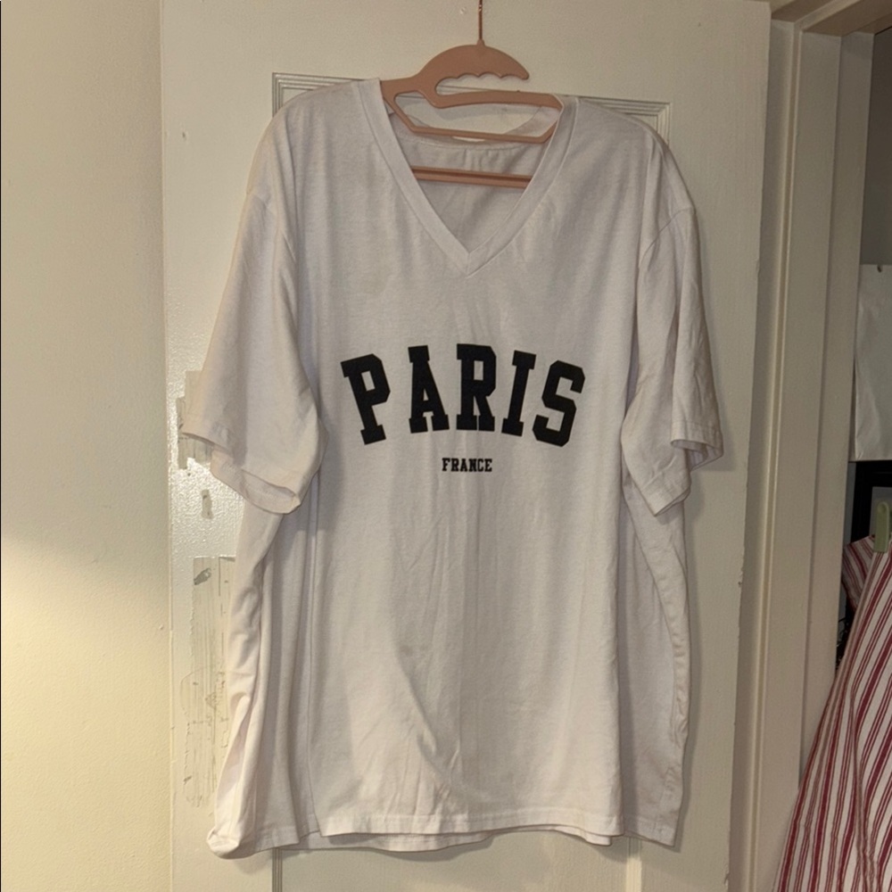 Women’s White Paris Graphic T-Shirt